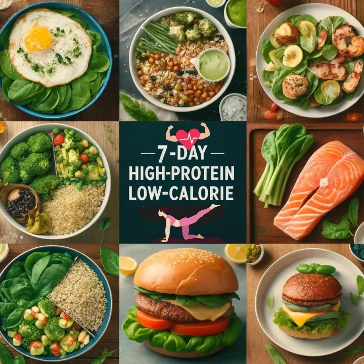 A selection of daily meals, showcasing a variety of nutritious and delicious dishes suitable for breakfast, lunch, and dinner. Each meal is balanced and visually appealing, perfect for maintaining a healthy diet throughout the week