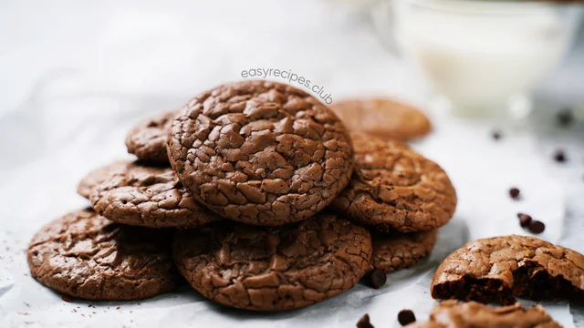 Indulgent double chocolate brownie cookies with a rich, gooey center. These cookies are a chocolate lover's dream. Try our double chocolate brownie cookie recipe for a perfect dessert.