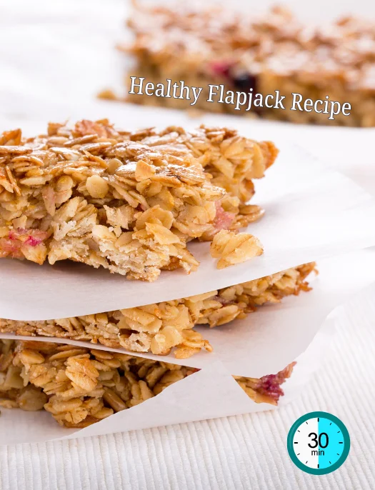 Delicious and nutritious healthy flapjack recipe made with nuts and seeds, perfect for a wholesome snack. These flapjacks are packed with protein and healthy fats, ideal for an energy boost.