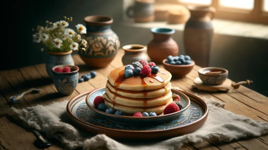 Tasty & Fluffy Pancake Recipe wide high view