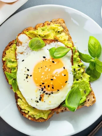 avocado toast recipe on modern plate