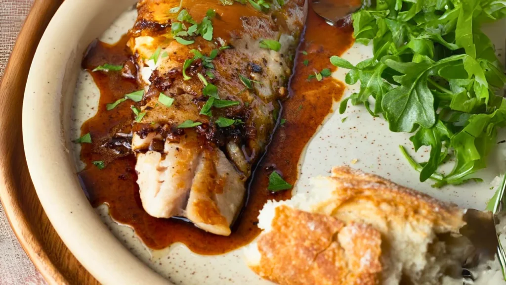 serve rockfish recipe in modern kitchen